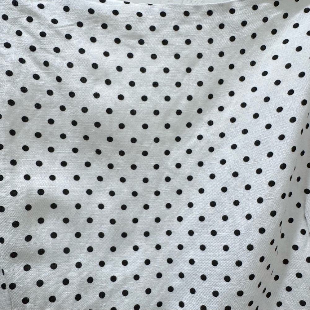 Kate Spade X Target Midi Dress Cream Black Polka Dot Women's XXL *NO BELT - Picture 8 of 15